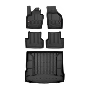 Audi Q3 Floor-Trunk Mats - Omac - 3D Premium - Black - '13-'18